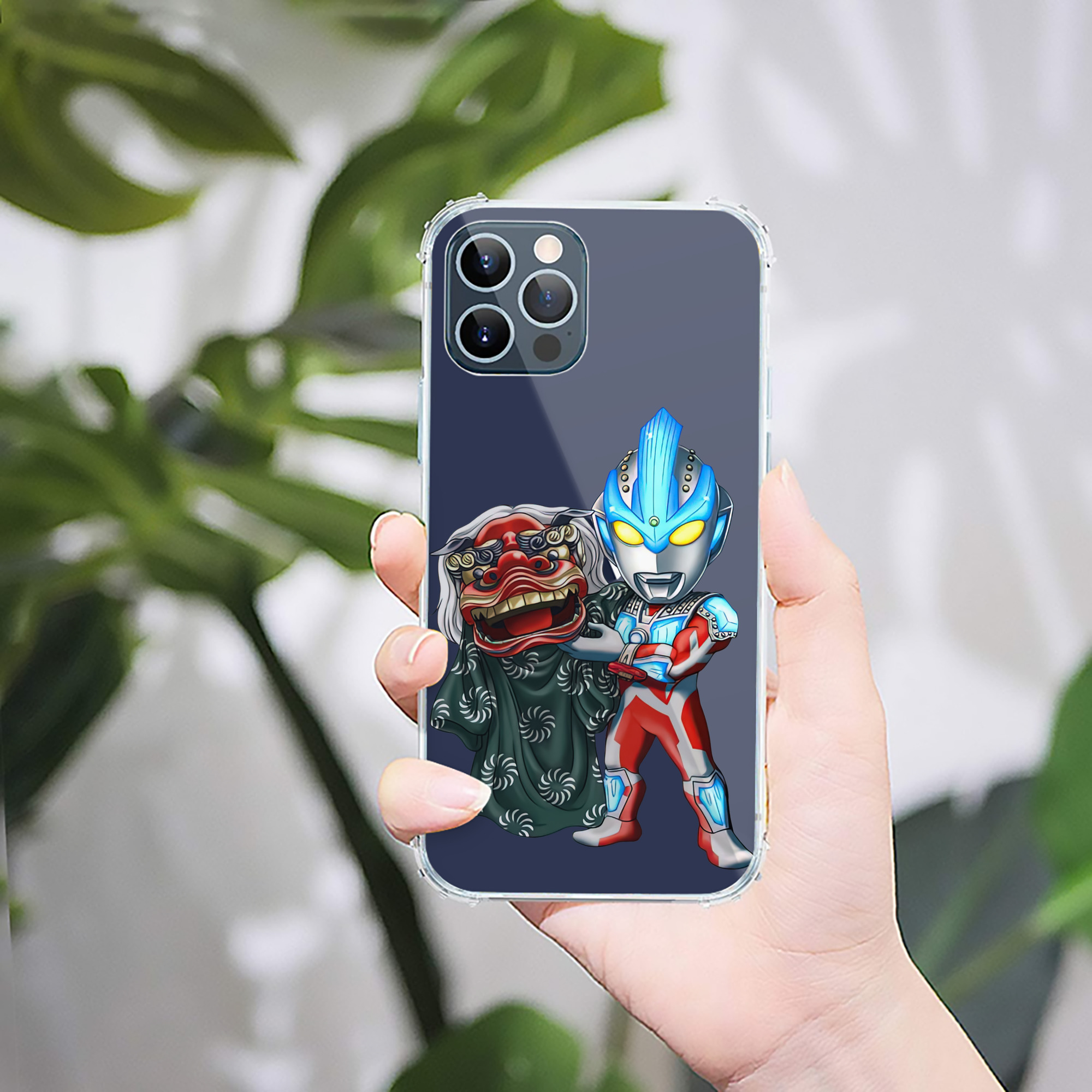 （画像用） ウルトラマン Ultraman 【iPhone 12シリーズ対応】透明スマホケース（クリアソフトケース）
